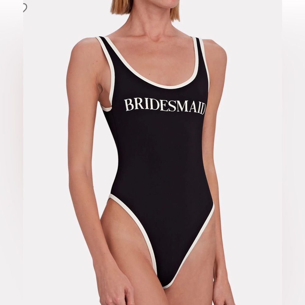 WEWOREWHAT Bridesmaid Scoop Back Swimsuit
